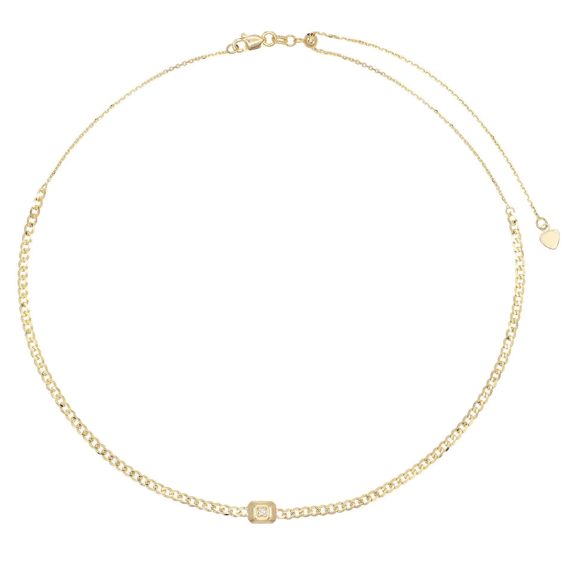 Diamond Chain Necklace 14K