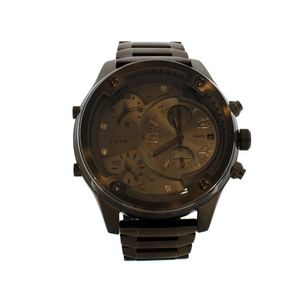 Diesel Men's Chronograph Watch With 3 Time Zone