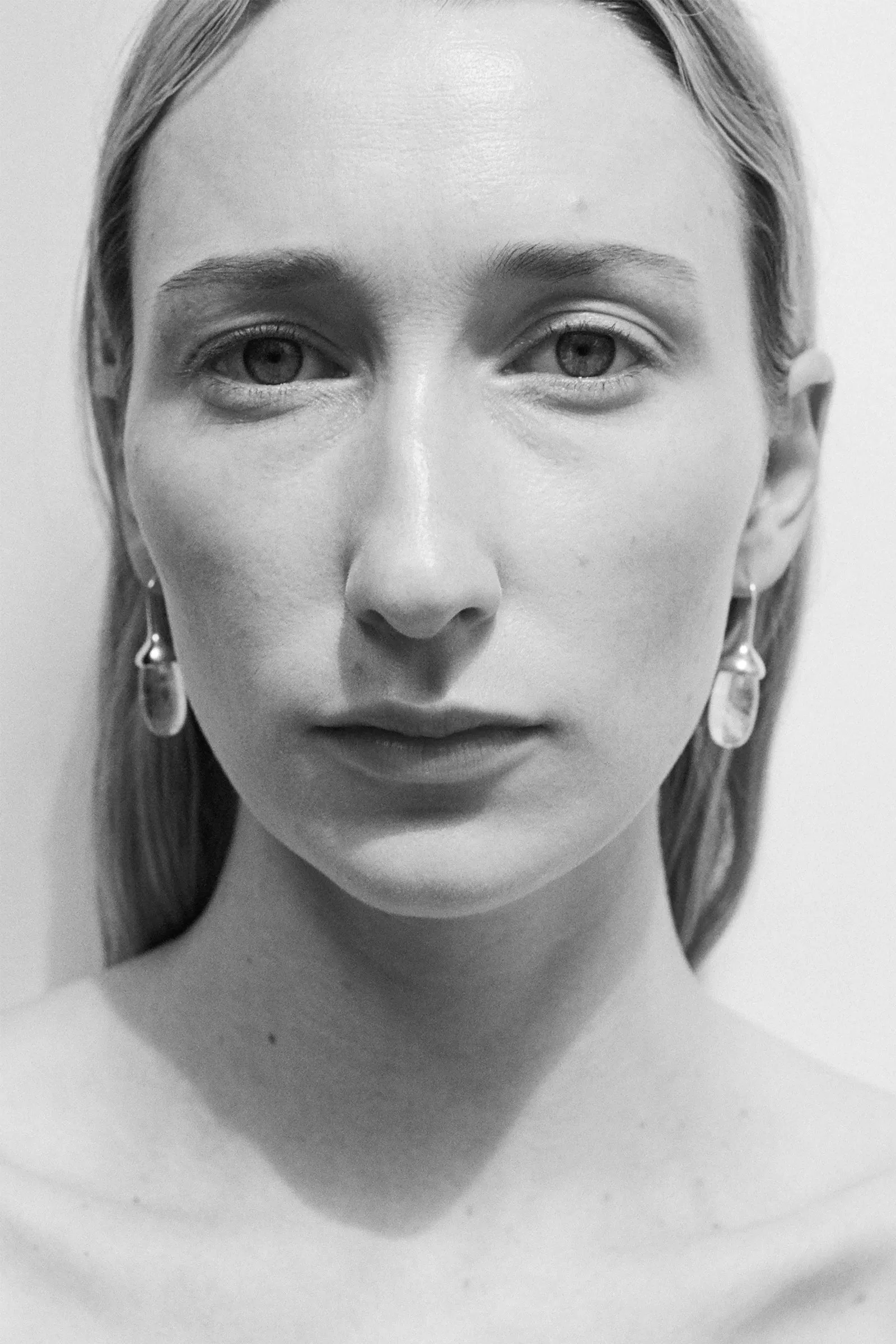 Dripping Stone Earrings in Quartz
