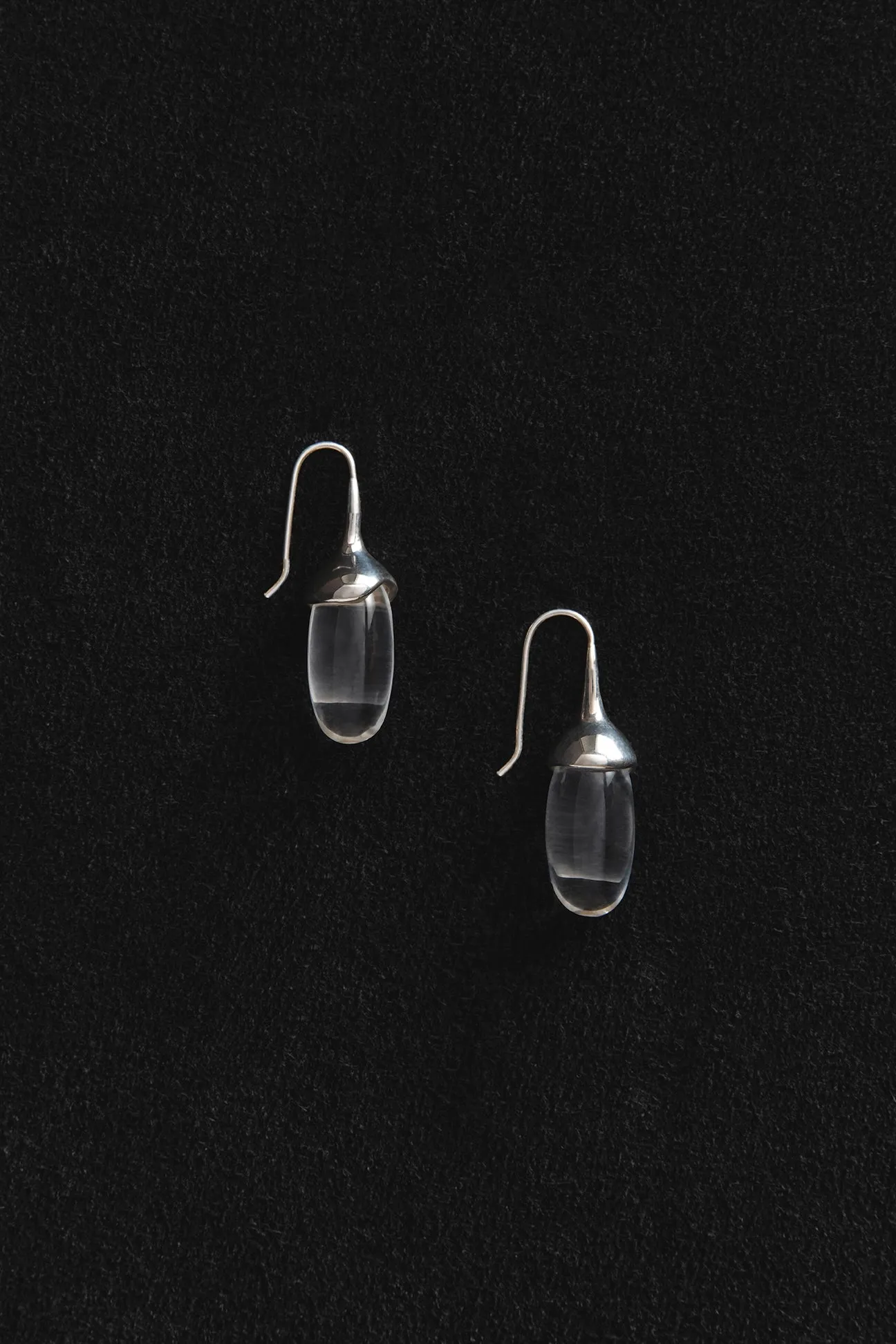 Dripping Stone Earrings in Quartz