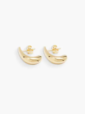 Dualism Sculptural Earrings - Gold