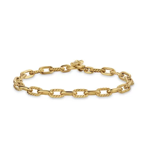 DY Madison Toggle Chain Bracelet in 18K Yellow Gold, Size Large