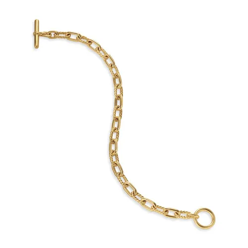DY Madison Toggle Chain Bracelet in 18K Yellow Gold, Size Large