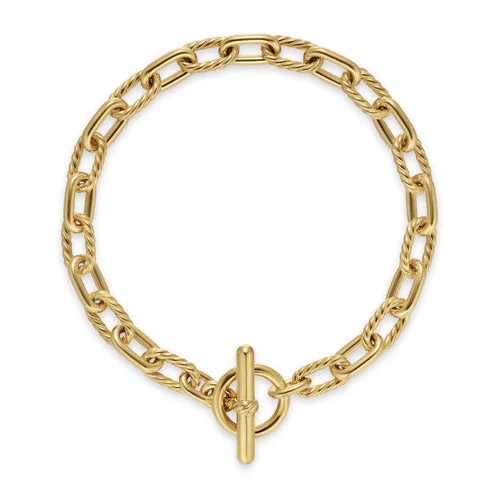 DY Madison Toggle Chain Bracelet in 18K Yellow Gold, Size Large