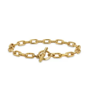 DY Madison Toggle Chain Bracelet in 18K Yellow Gold, Size Large