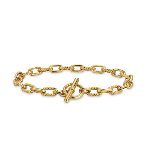 DY Madison Toggle Chain Bracelet in 18K Yellow Gold, Size Large