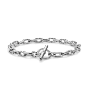 DY Madison Toggle Chain Bracelet in Sterling Silver, 5.5mm, Size Medium