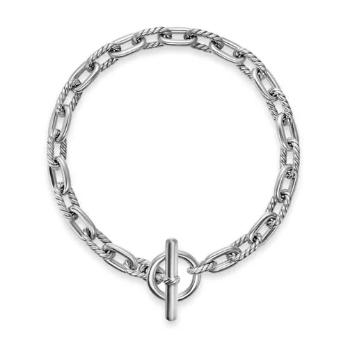 DY Madison Toggle Chain Bracelet in Sterling Silver, 5.5mm, Size Medium