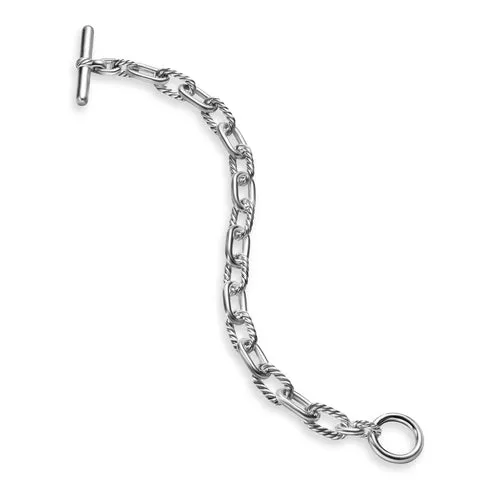 DY Madison Toggle Chain Bracelet in Sterling Silver, Size Medium
