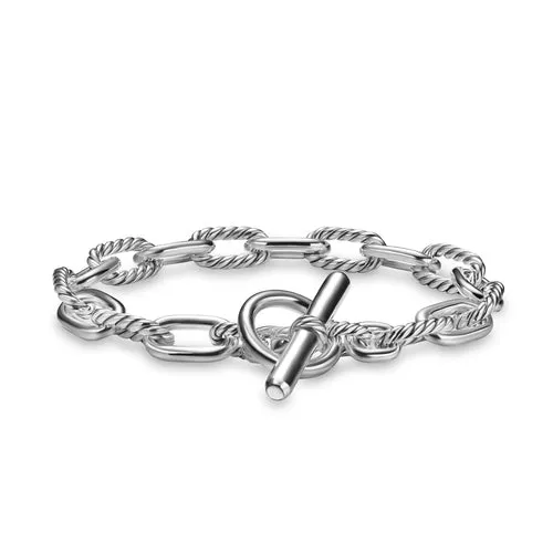 DY Madison Toggle Chain Bracelet in Sterling Silver, Size Medium