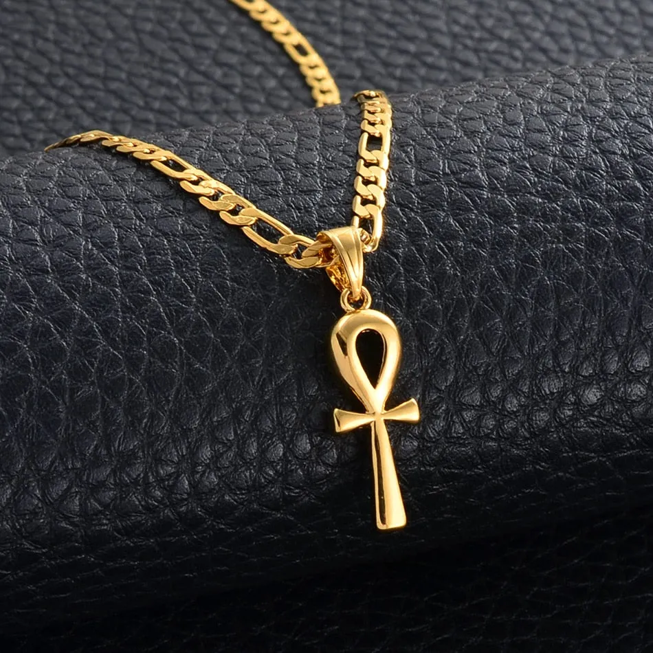 Egyptian Cross Pendant Ankh Necklace