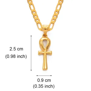 Egyptian Cross Pendant Ankh Necklace