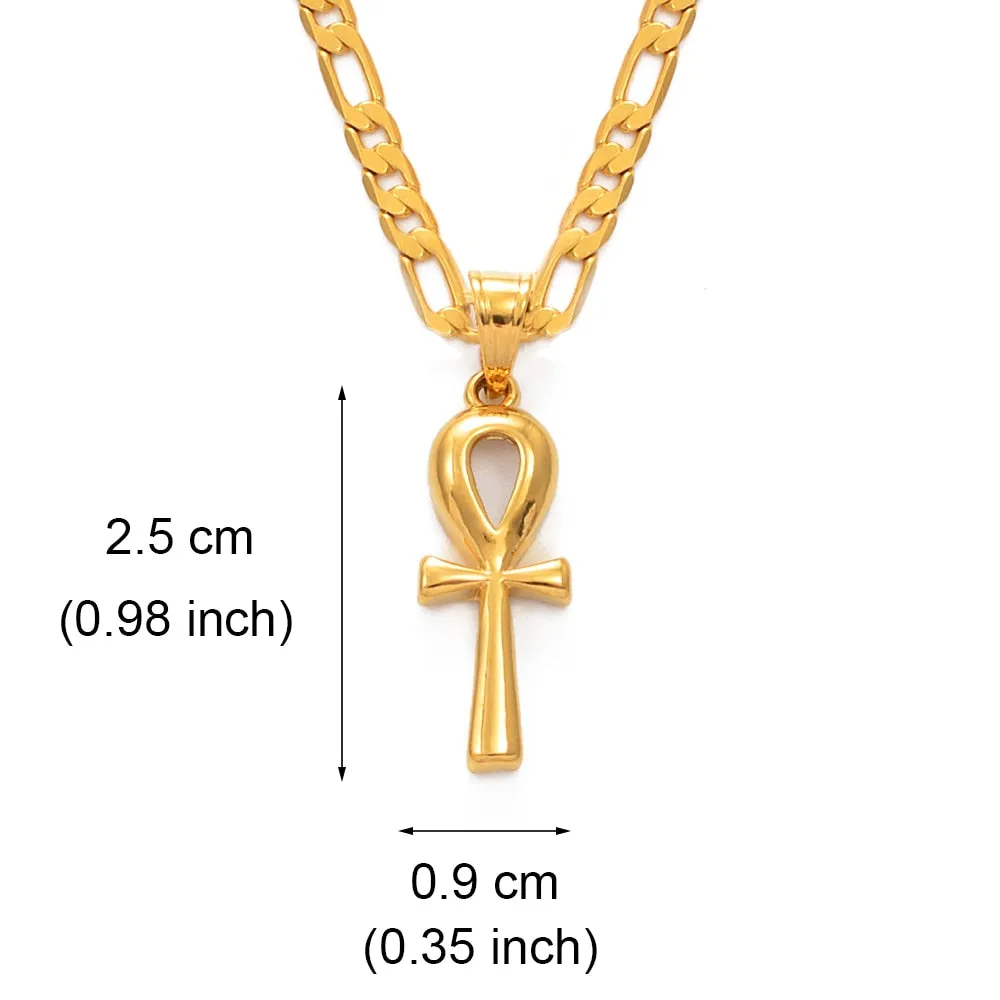 Egyptian Cross Pendant Ankh Necklace