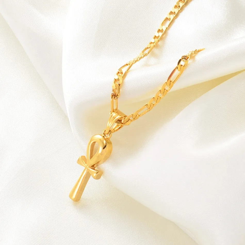 Egyptian Cross Pendant Ankh Necklace