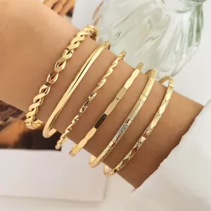 Elegant Twist Bracelet Set for Women