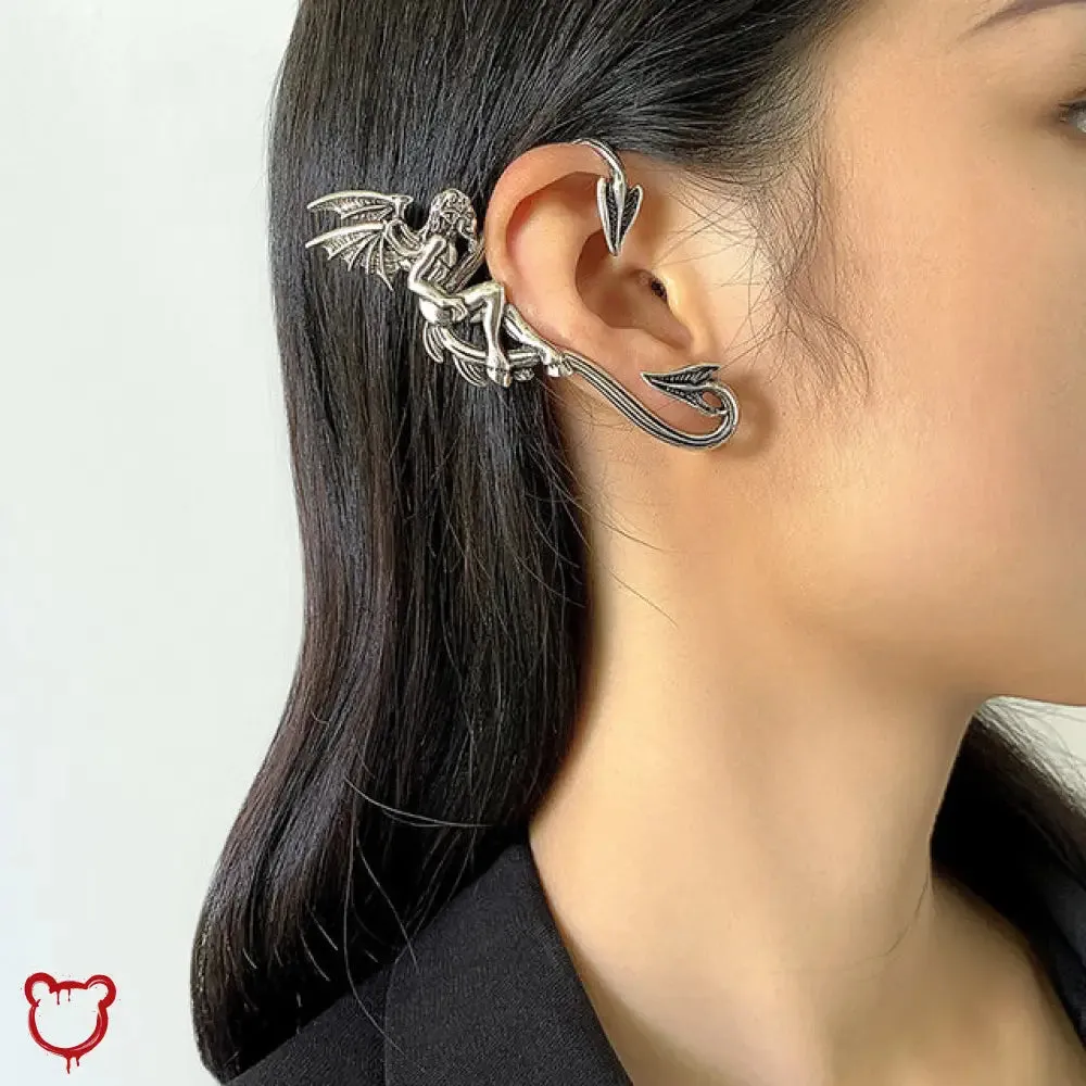 Elf Earrings in Dark Theme