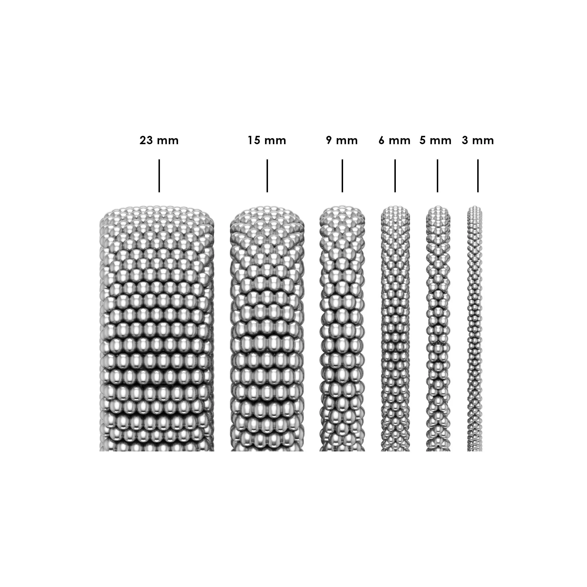 Embrace Two-Tone Diamond X Caviar Bracelet | 9mm