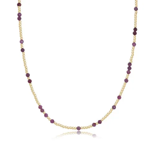 enewton - 14k gold-filled - Yellow Gold Choker Beaded Necklace 15"