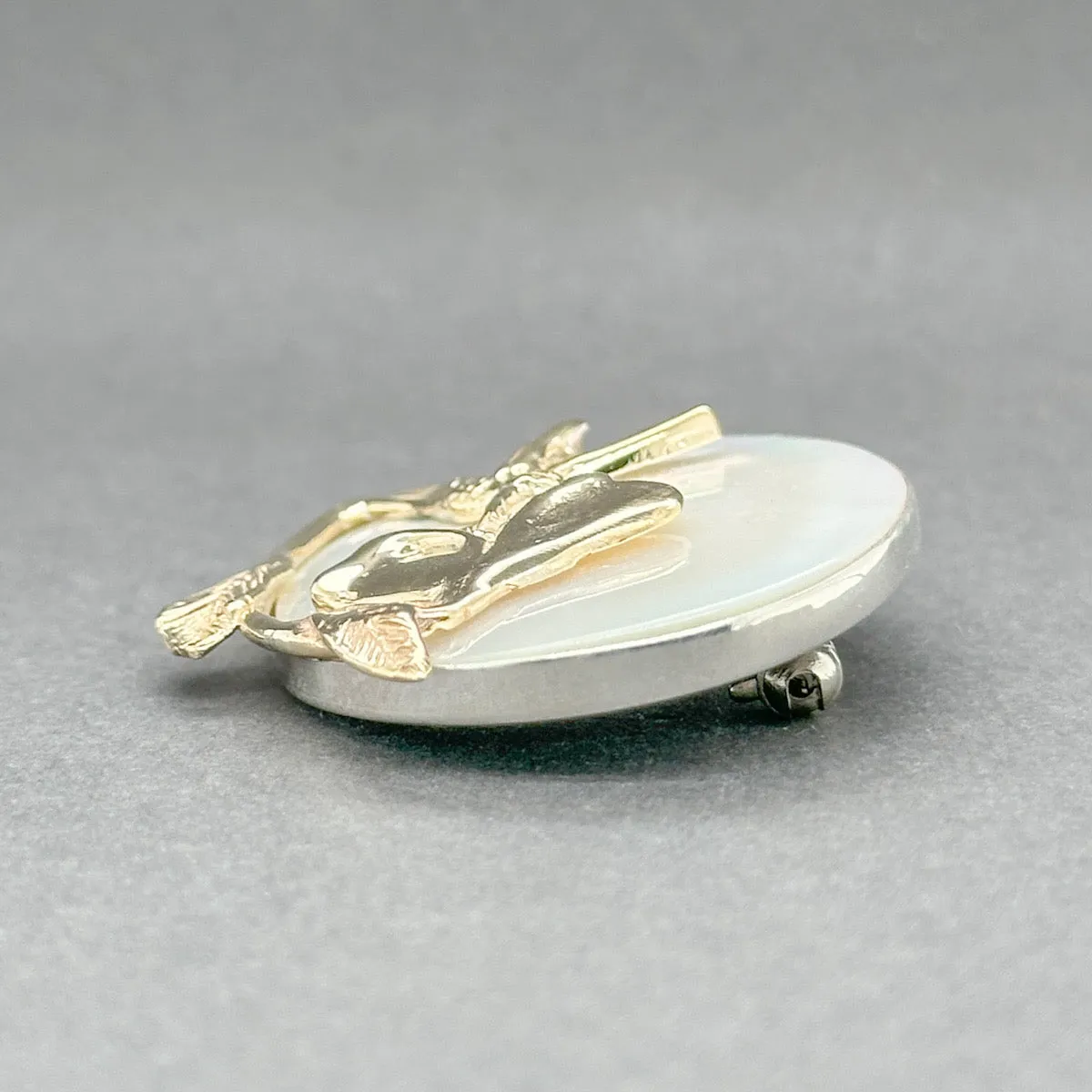 Estate Noir SS 10 MOP Humming Bird Pin