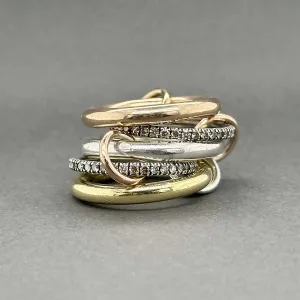 Estate Spinelli Kilcollin 18K R Gold 1.17ctw Diamond Link Ring