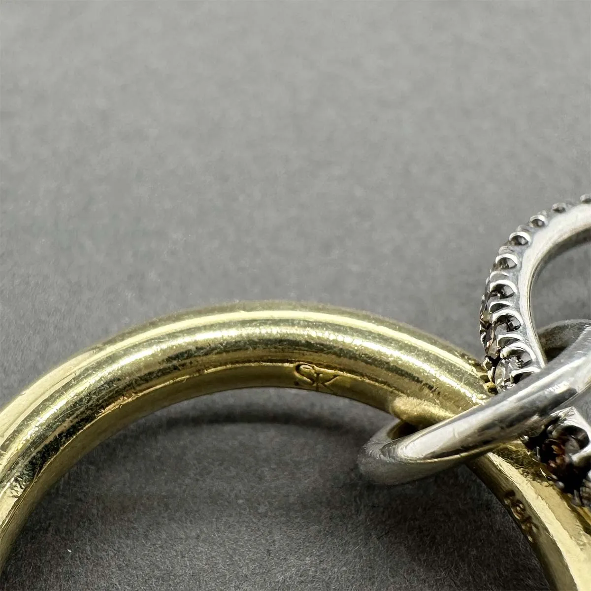 Estate Spinelli Kilcollin 18K R Gold 1.17ctw Diamond Link Ring