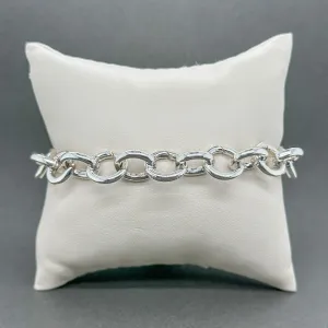 Estate Tiffany & Co. SS Oval Clasping Link Bracelet