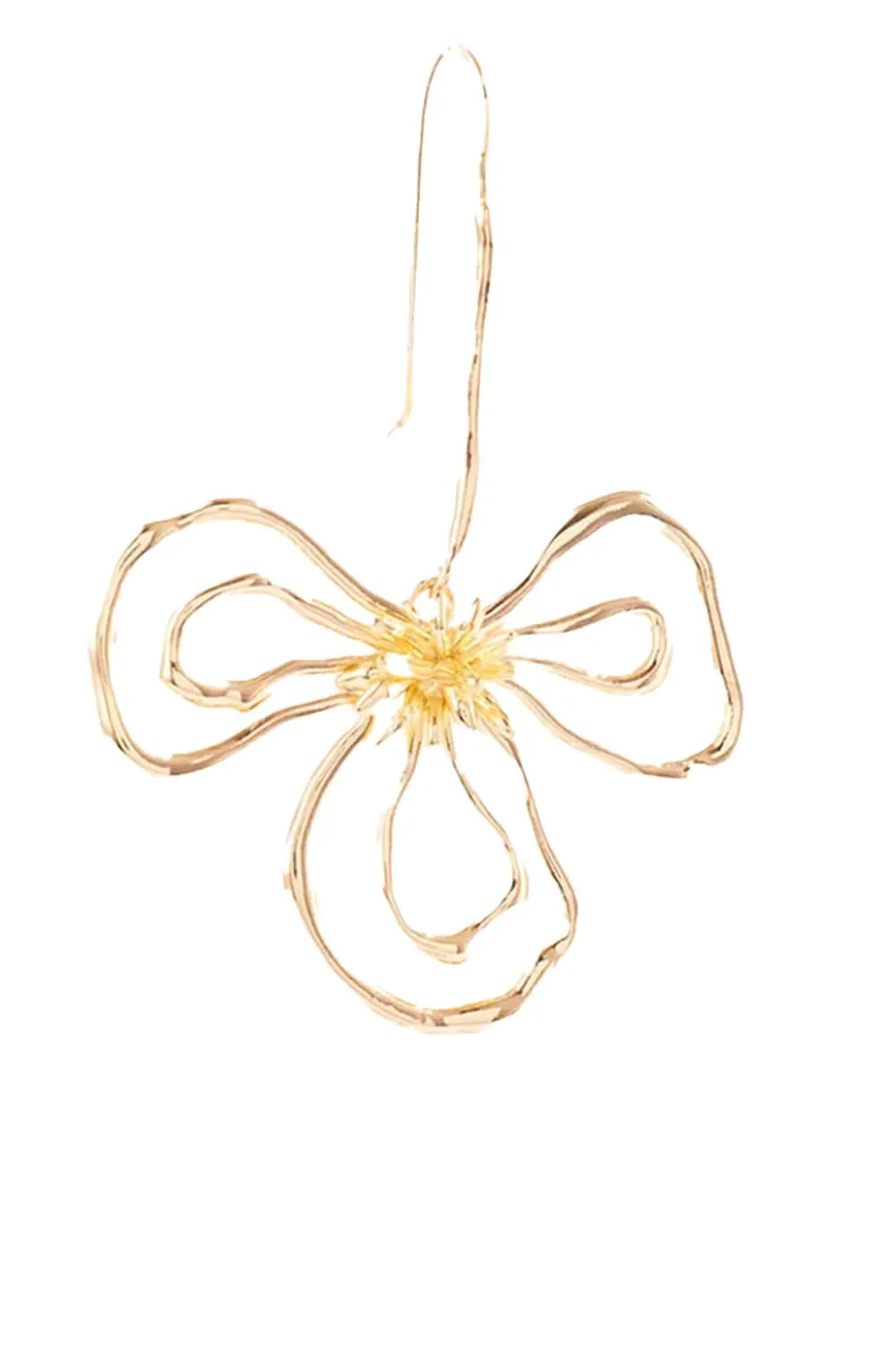 Estela Gold Floral Drop Earrings