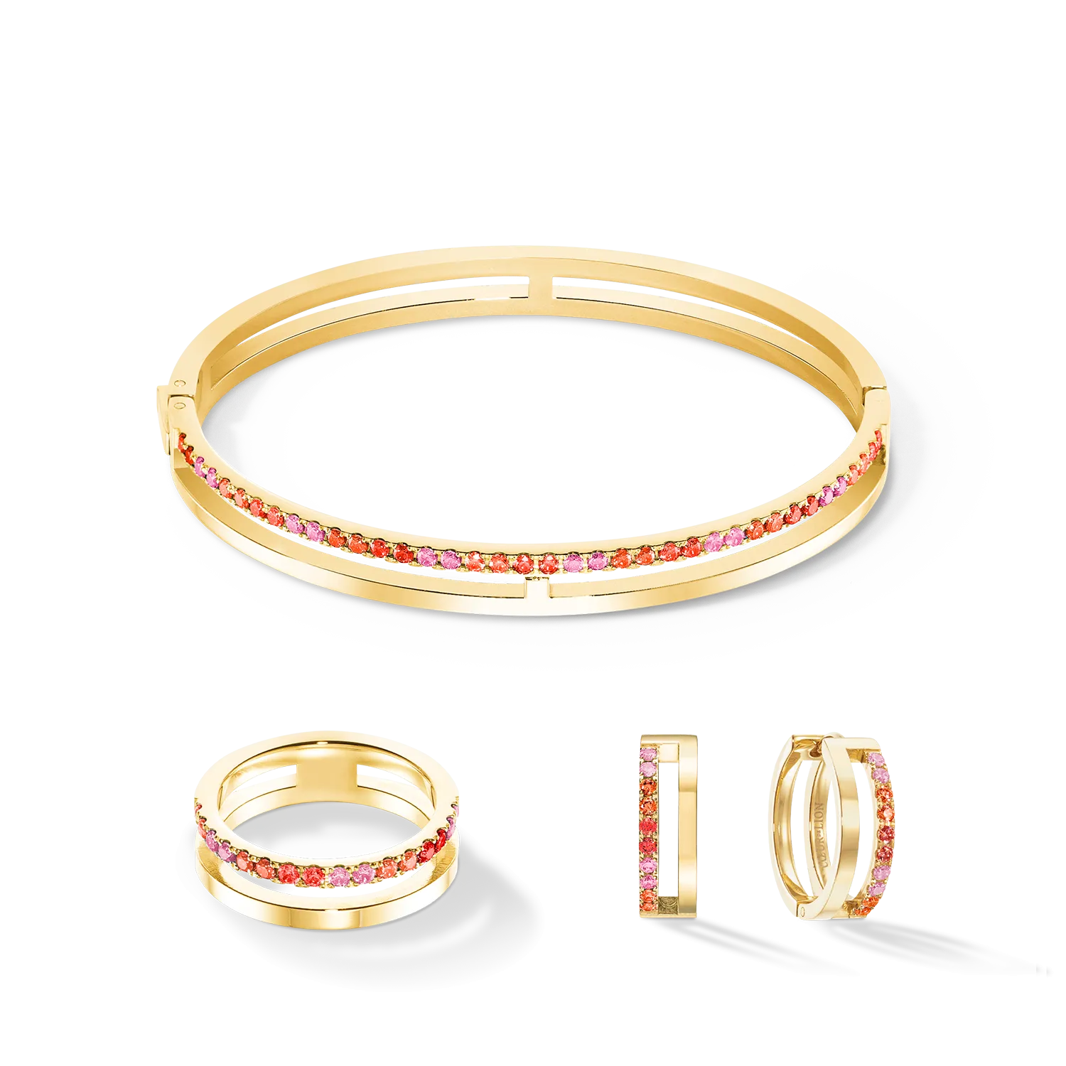 Eternal Unity Hoops gold-red