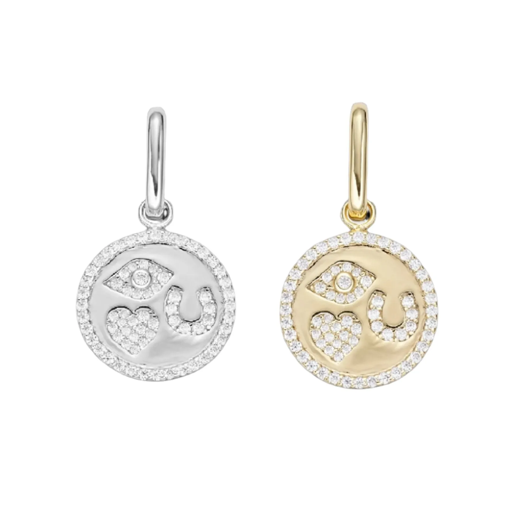 EYE LOVE YOU Charm 1" Pendant - C415679