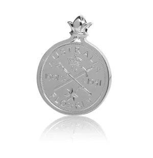 Federation Commemorative Australian Florin Coin Silver Pendant
