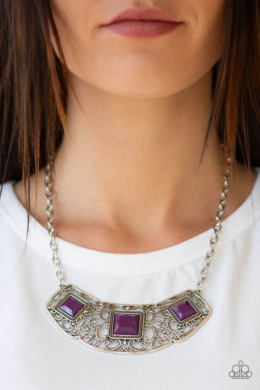 Feeling Inde-PENDANT Purple Paparazzi Necklace