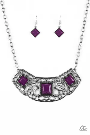 Feeling Inde-PENDANT Purple Paparazzi Necklace