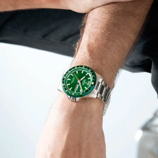 Festina Titanium Gents Green Dial Watch