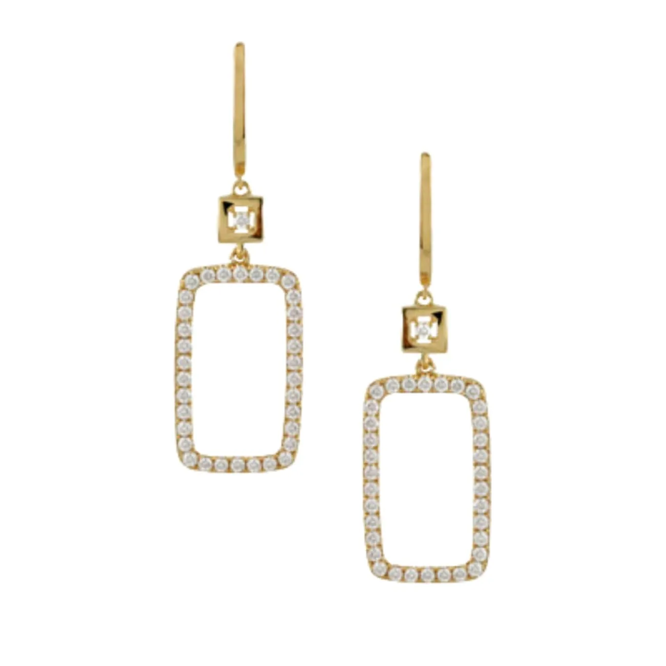 Fibonacci 18K Yellow Gold Diamond Earrings