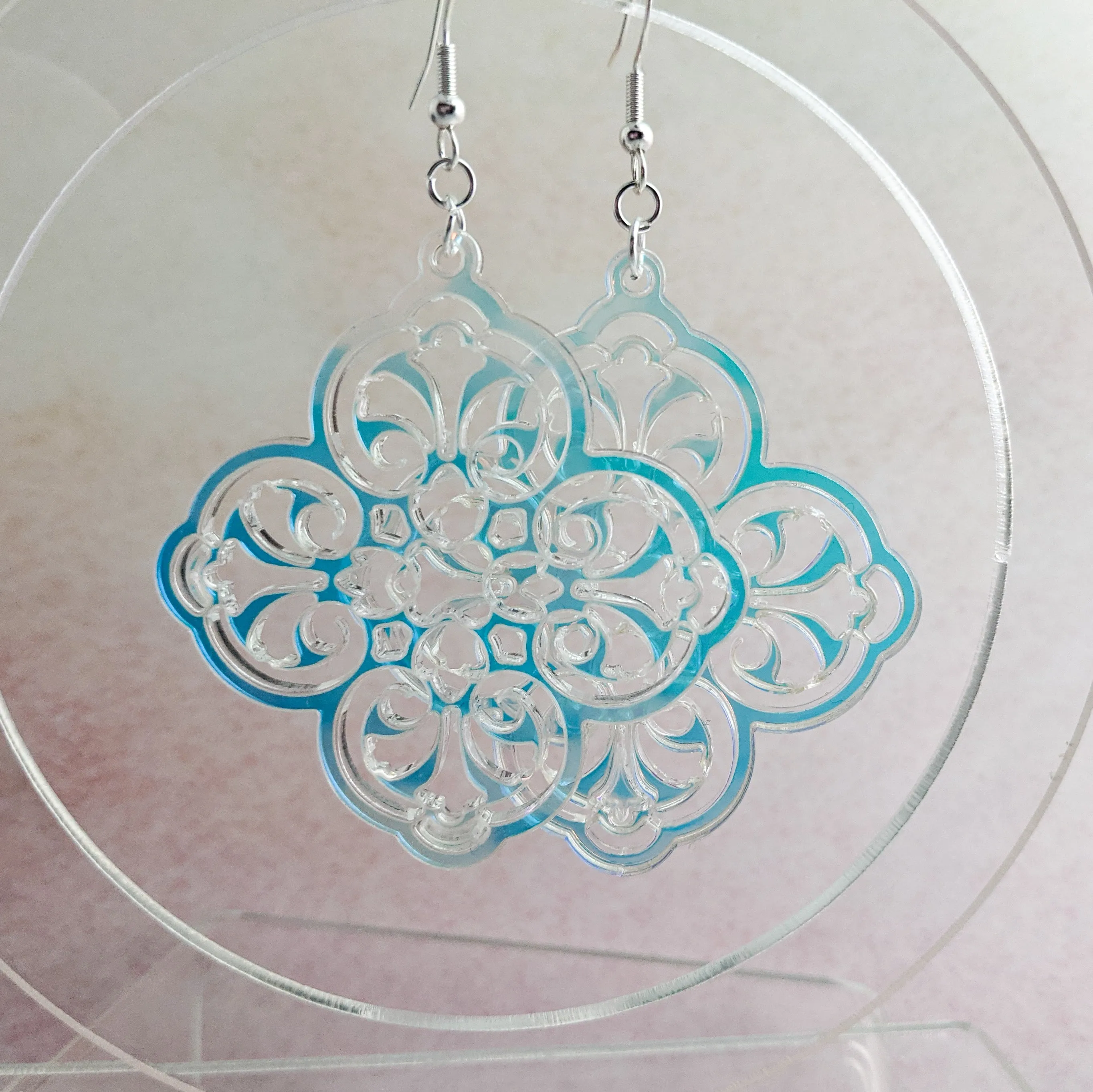 Filigree Cross Earrings