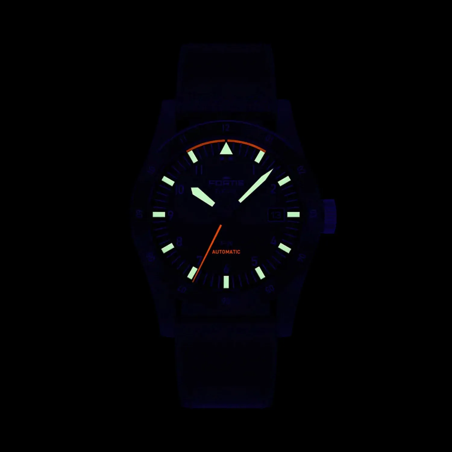 Fortis Flieger F-39 WERK 7 Mission Black Limited Edition Automatic – F4220028