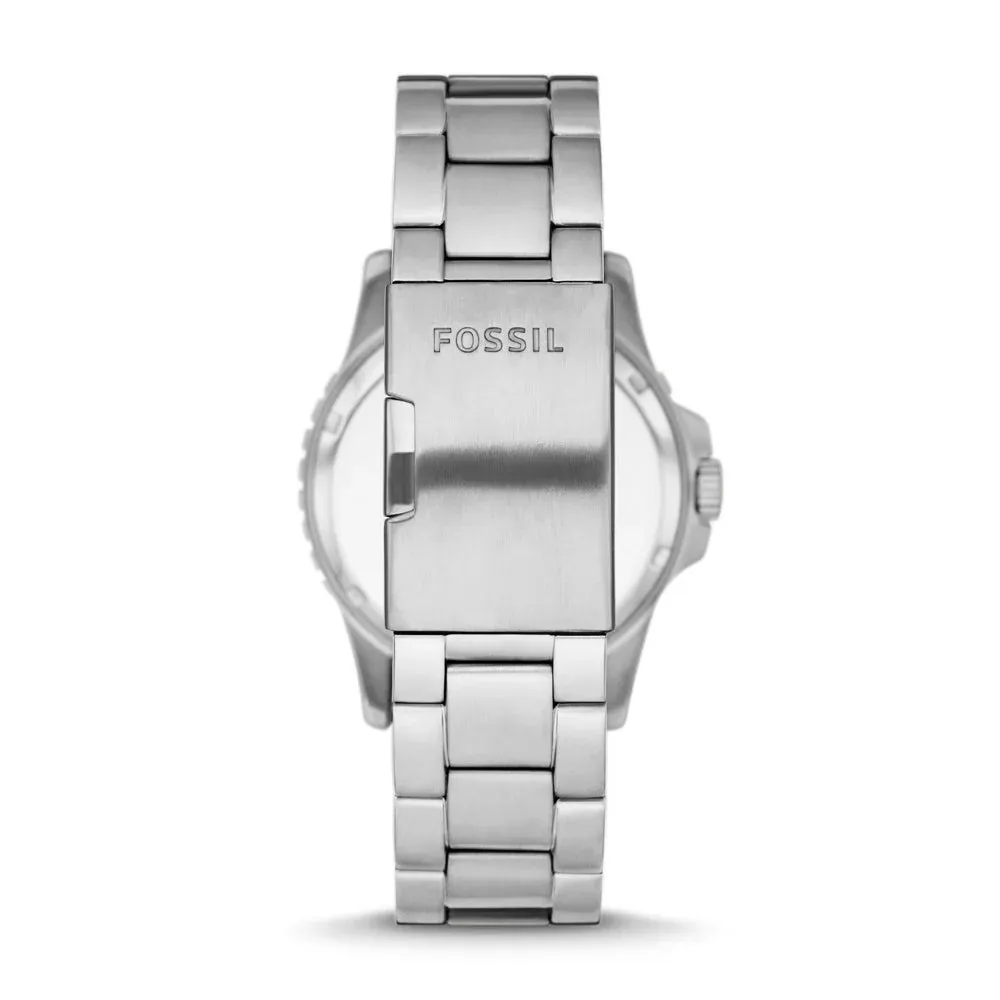 Fossil Blue Gents Three-Hand Date Stainless Steel Watch