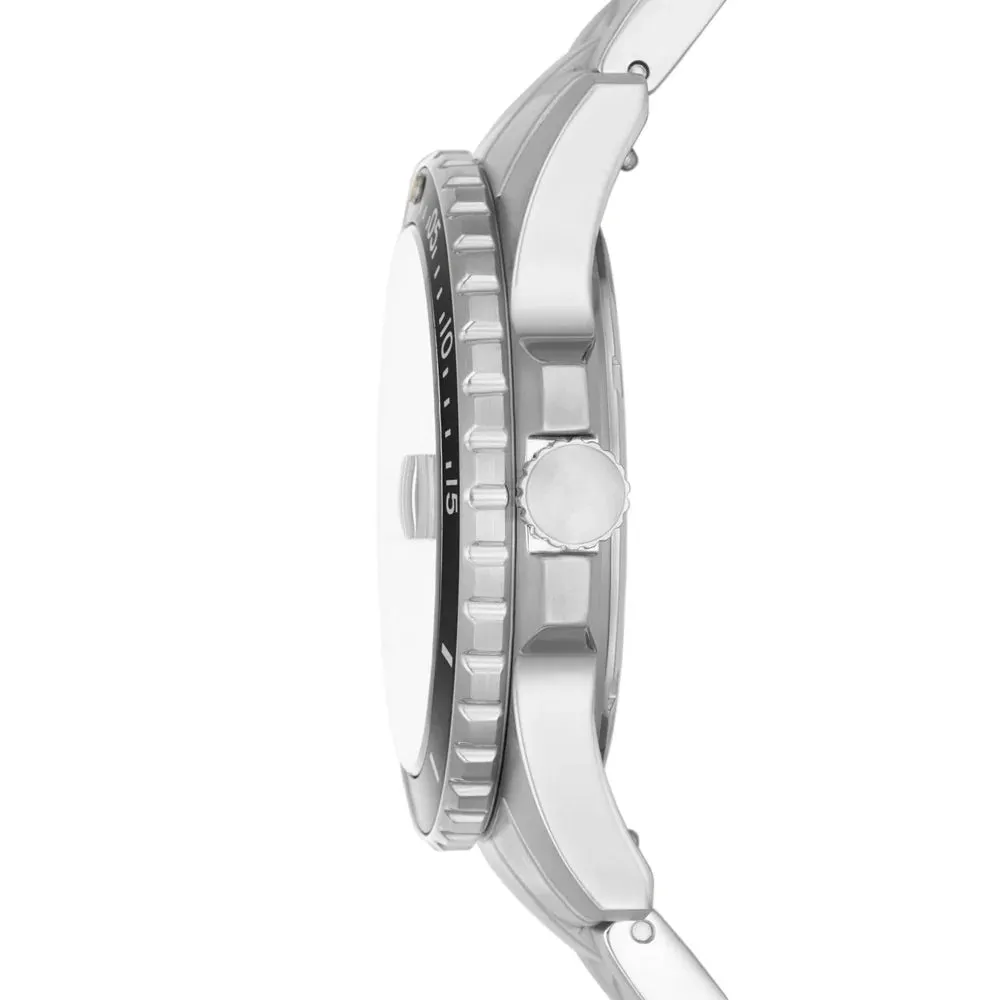 Fossil Blue Gents Three-Hand Date Stainless Steel Watch