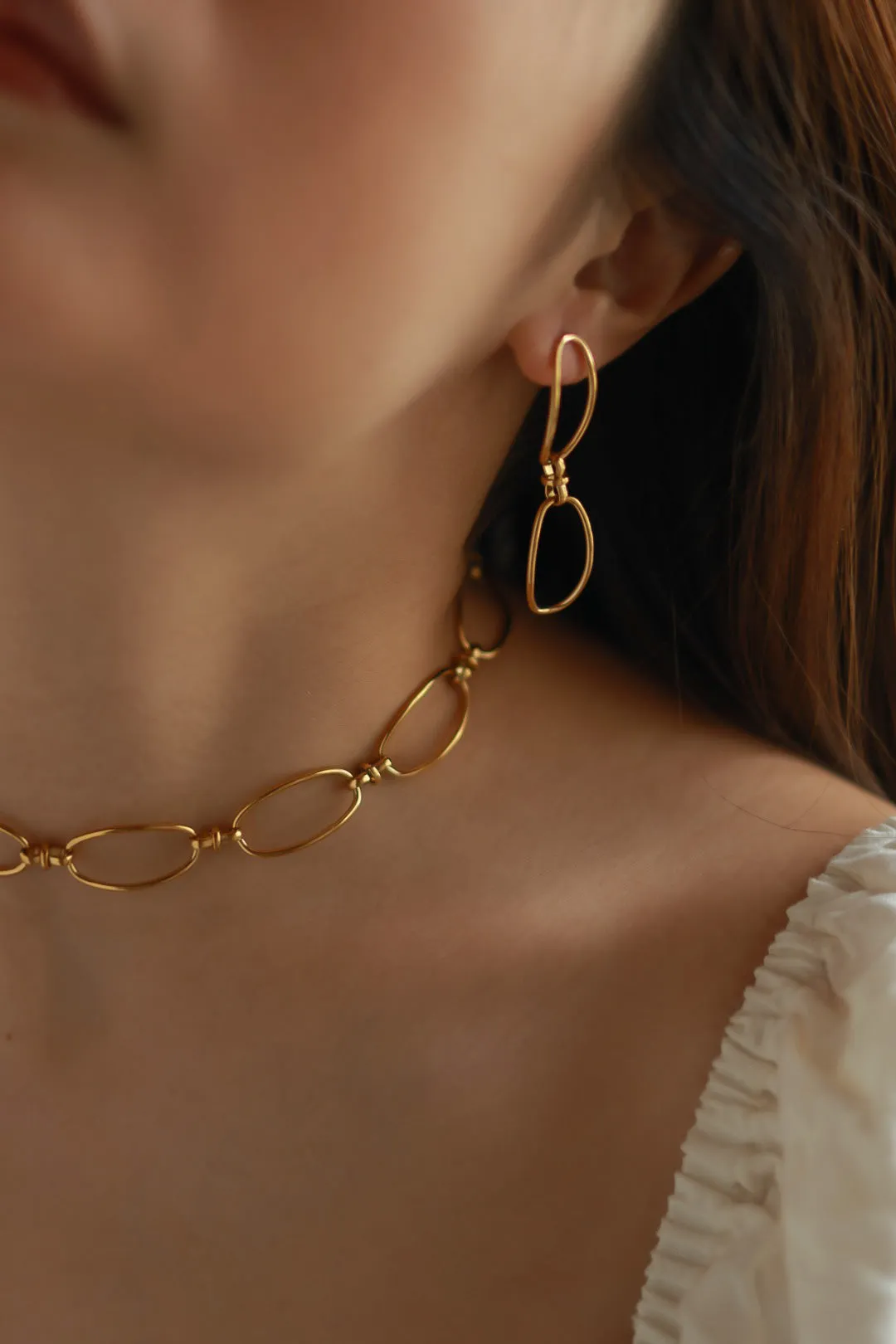 French Oval Choker Necklace