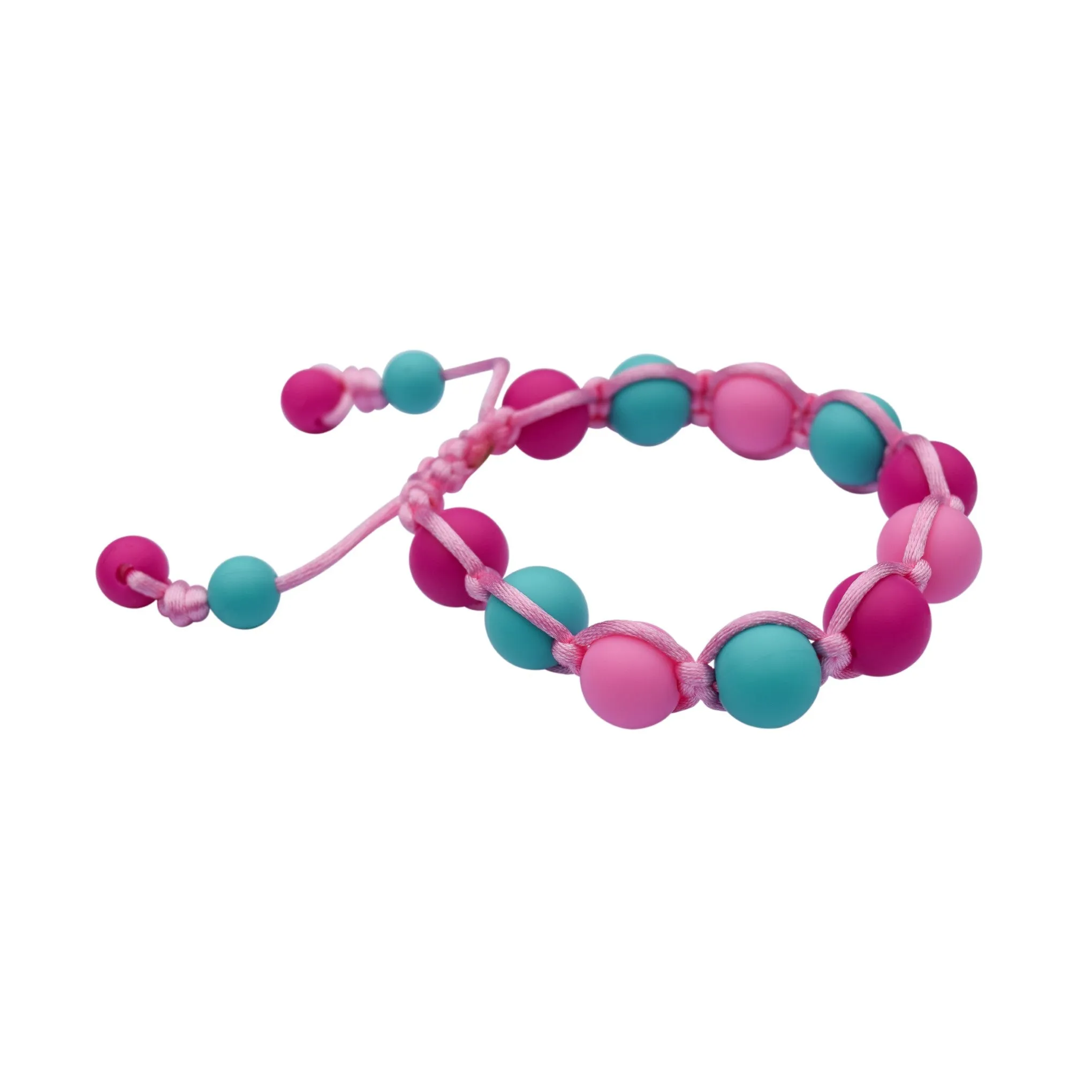 Fuchsia/Aqua/Pink Chew Bracelet