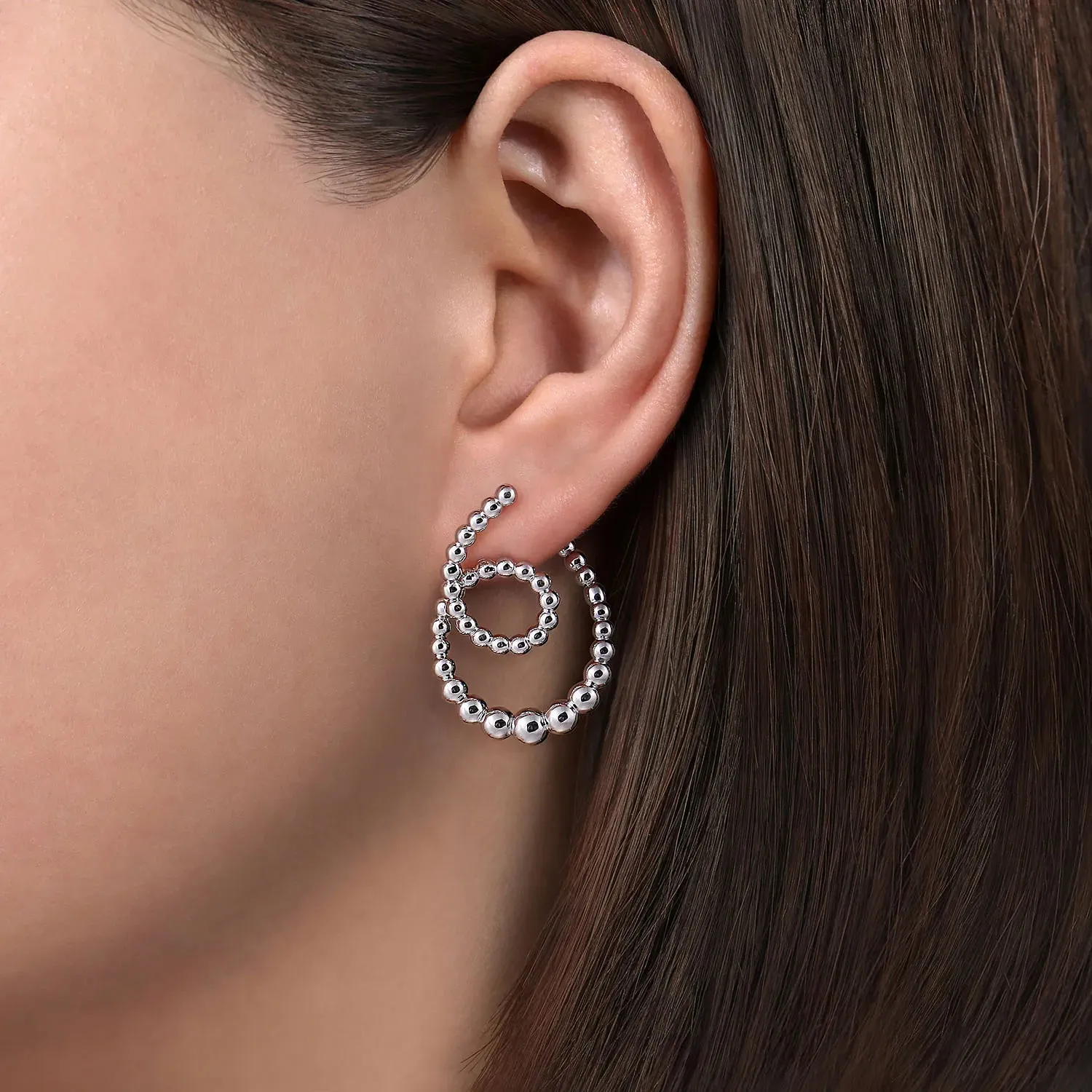 Gabriel & Co. Fashion 925 Sterling Silver Bujukan Twisted Hoop