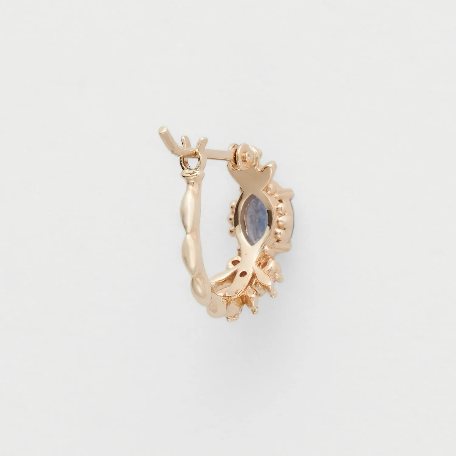 Gentle Style Sterling Silver Ring Women's Natural Cordierite