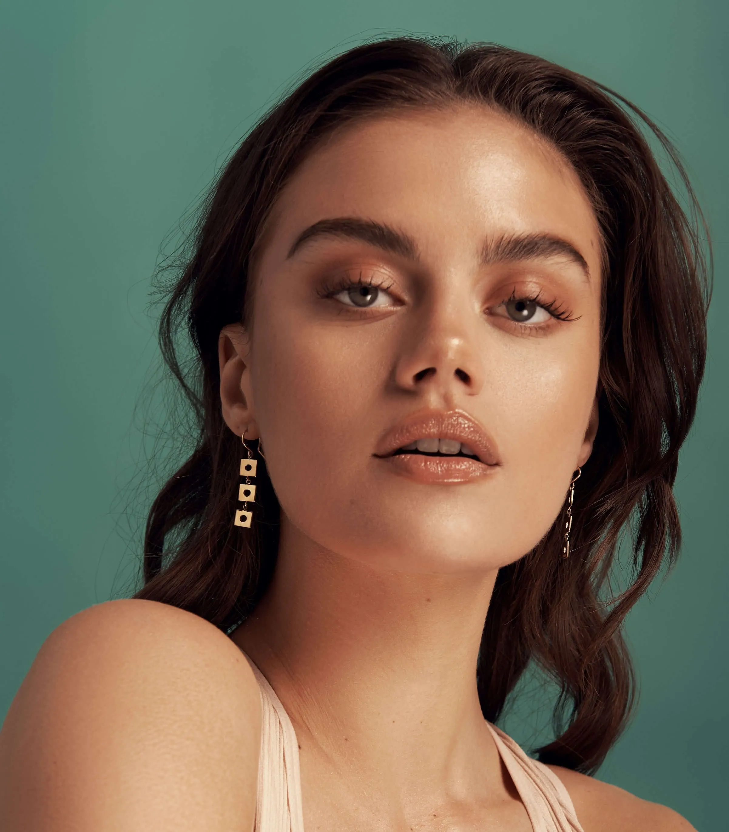 Geo 3 Drop Earrings