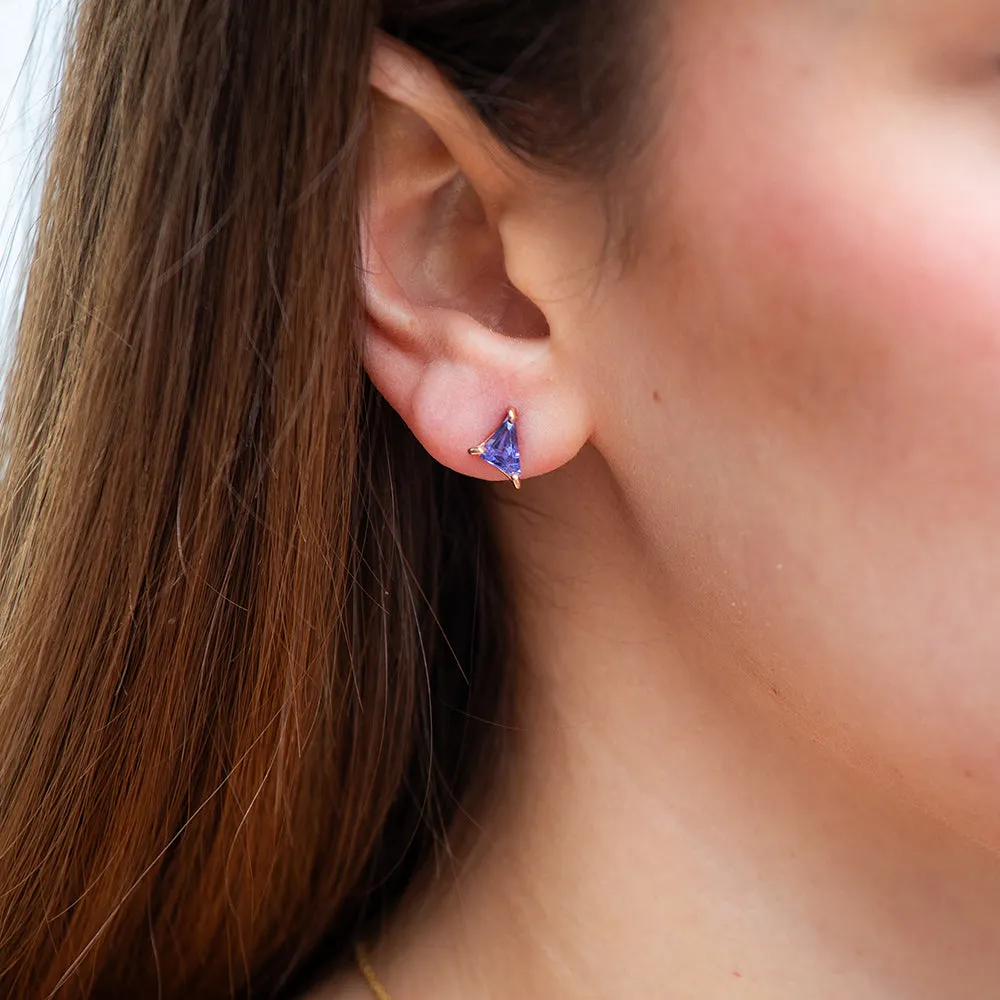 geo tanzanite studs