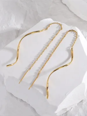 Geometric Earrings - Gold- FD ⚡