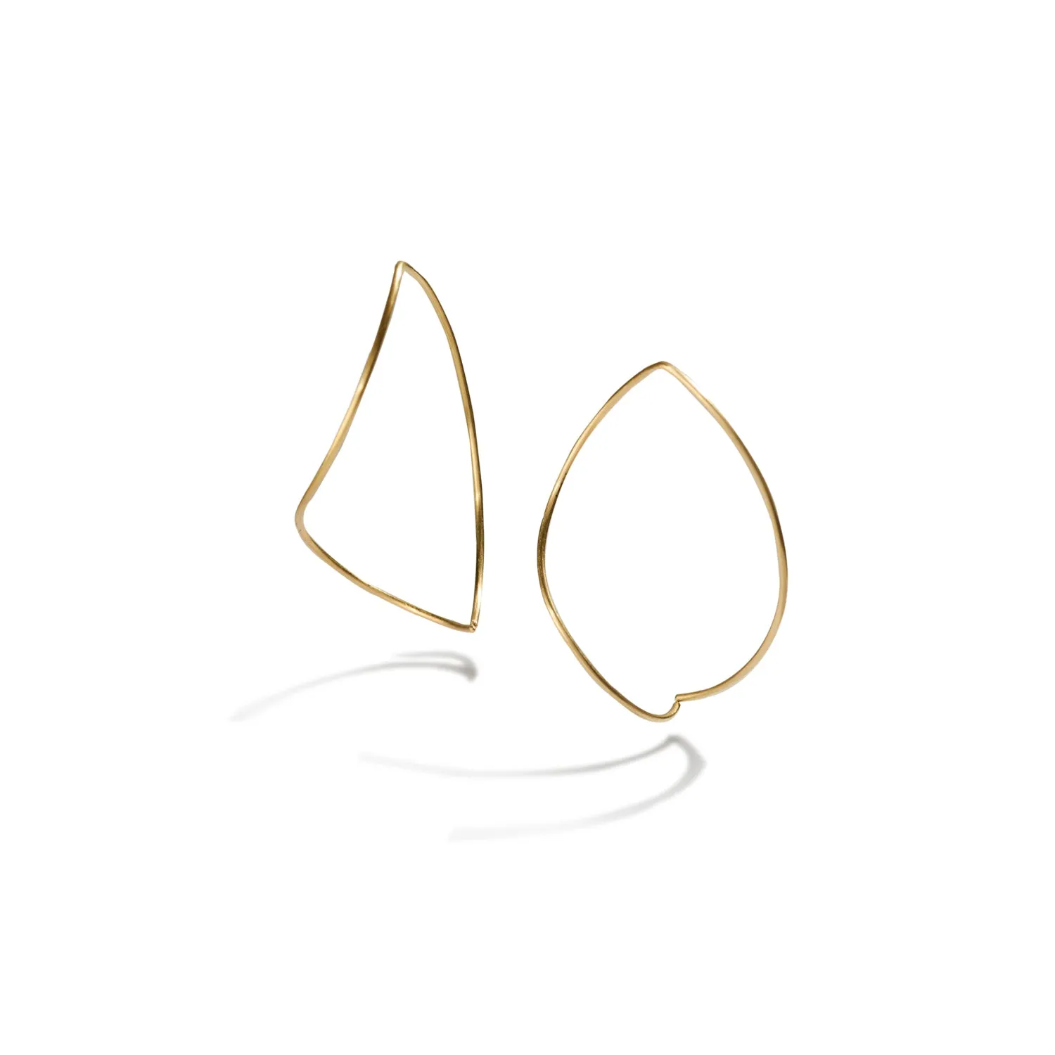 Geometric Gold Wire Earrings