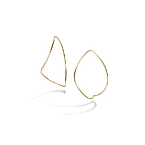 Geometric Gold Wire Earrings