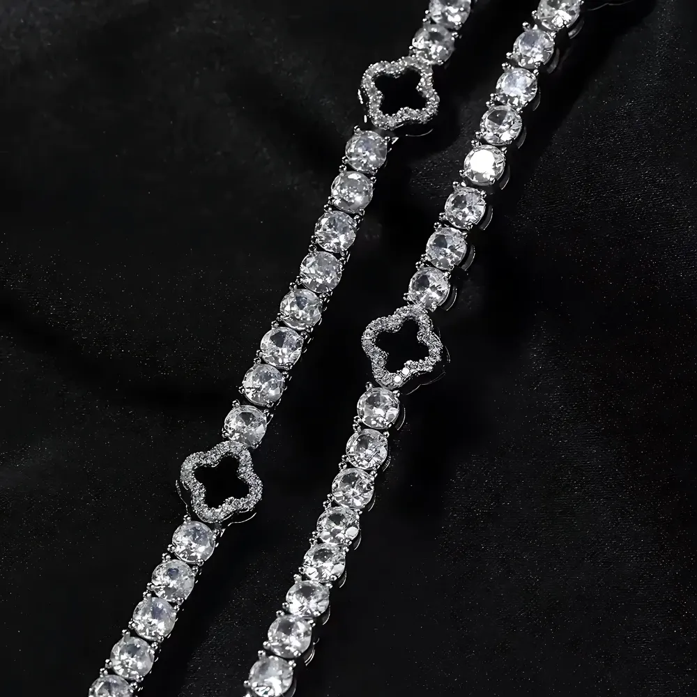 Geometric Inspired Bracelet With Stone Design