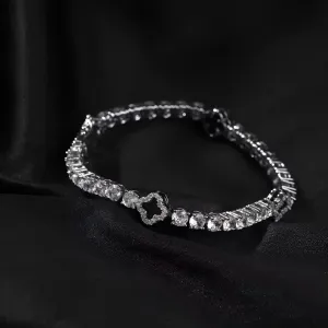 Geometric Inspired Bracelet With Stone Design