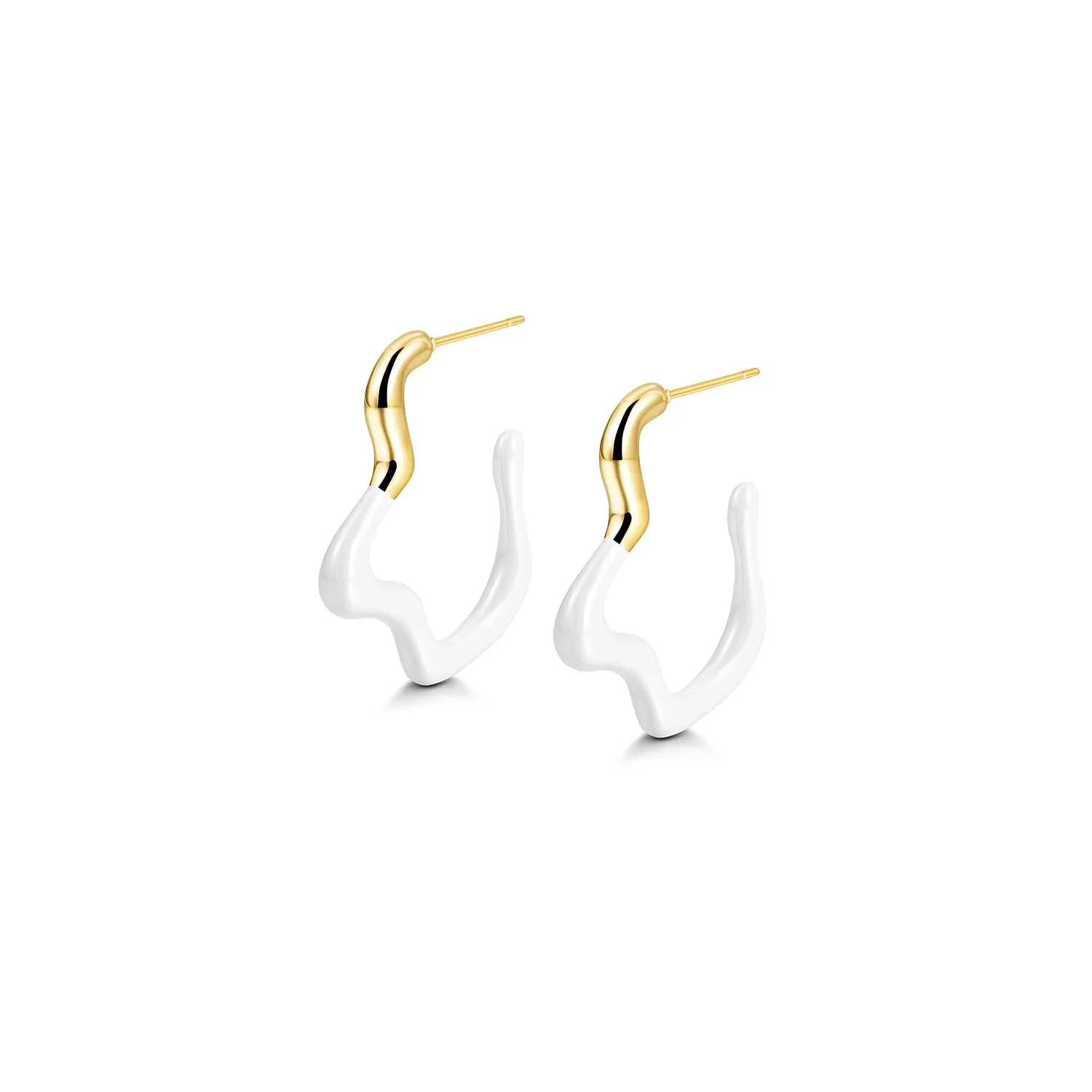 Geometric irregular earrings-SCE378ST